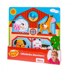 Wooden puzzle Farm with holders