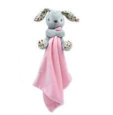 Cuddly toy Miluś Rabbit pink