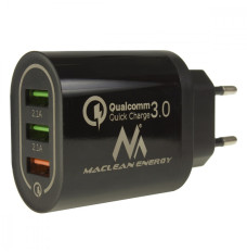 Universal 3xUSB quick charger Maclean MCE479B