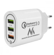 Universal 3xUSB quick charger Maclean MCE479W