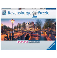 Puzzle 2D 1000 elements: Panorama of Amsterdam