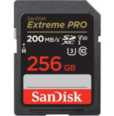 Extreme Pro SDXC 256GB 200 140 MB s V30 UHS-I