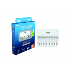 Eneloop charger BQ-CC63E with space for 8 aku.