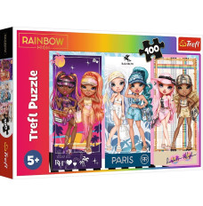 Puzzle 100 elements Rainbow High Rainbow dolls