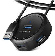 AXAGON HUE-P1AL Hub 4-p ort USB 3.2 Gen 1 ROUND