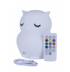 Silicone night lamp MM013 Owl with remote control