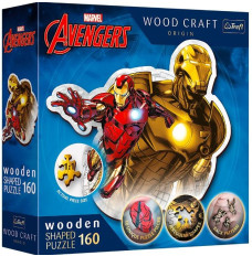 Puzzle 160 pieces Wooden contour puzzle Brave Iron Man