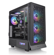 Ceres 500 A RGB Black Tempered Glass