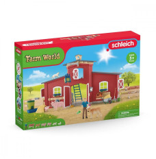 Figures set Large Barn with Animals and Accessories Farm World