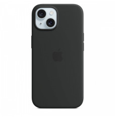 Silicone case with MagSafe for iPhone 15 - black