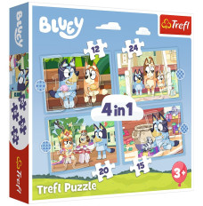 Puzzles 4in1 Bluey and the world