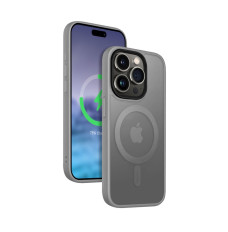 Case iPhone 15 Pro MagSafe grey
