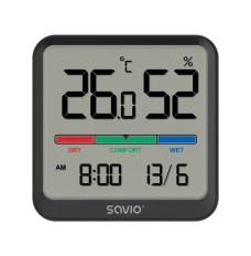 Temp. humidity sensor SAVIO CT-01 B black