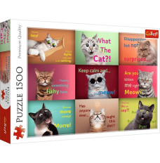 Puzzles 150 elements Funny cats faces