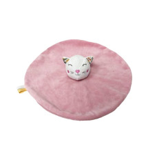 Milus Cat cuddly toy 25 cm pink