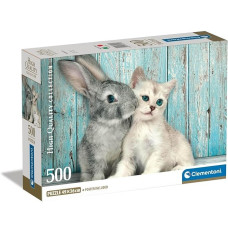 Puzzle 500 elements Compact Cat & Bunny