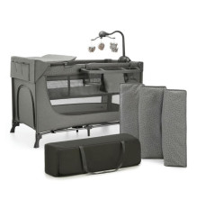 Travel cot JOY 2 DARK GREY