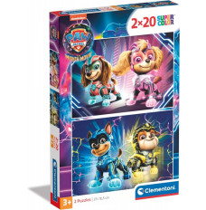 Puzzle 2 x 20 elements Super Color Paw Patrol The Mighty Movie