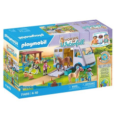 Figures set Horses 71493 Mobile horse riding school