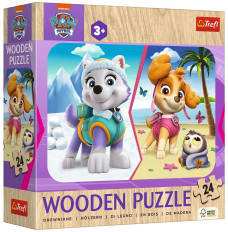 Wooden puzzle 24 elements Girls Paw Patrol