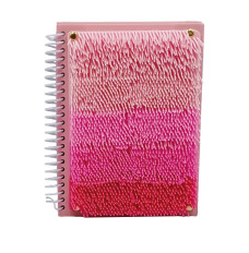 Sensory notebook with fringes pink