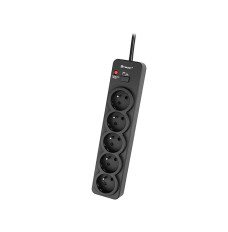 PowerGuard PRO 1.8m (5 sockets) black