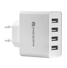 PHONE CHARGER 4X USB 5A WHITE