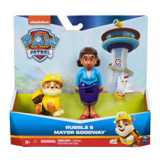 Figures set Paw Patrol Rubble and Mayor Goodway