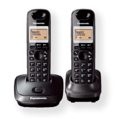 Panasonic Cordless KX-TG2512FXT Black, Caller ID, Wireless connection, Phonebook capacity 50 entries, Conference call, Built-in display, Speakerphone