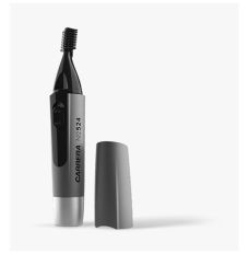 Carrera Trimmer No. 524 Hair Cosmetic Trimmer, Wet & Dry, Step precise 0,4 mm, Cutting length 0.4 mm, eyebrow trimming attachment comb for 4 or 8 mm, Grey/Black