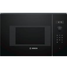 Bosch Microwave Oven BFL524MB0	 20 L, Retractable, Rotary knob, Touch Control, 800 W, Black, Built-in, Defrost function