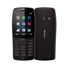 Nokia 210 Black, 2.4 ", TFT, 240 x 320 pixels, 16 MB, Dual SIM, Bluetooth, 3.0, USB version microUSB, Main camera 0.3 MP, 1020 mAh