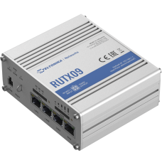 Rugged Industrial LTE-A Cat6 Router | RUTX09 | No Wi-Fi | 10/100/1000 Mbit/s | Ethernet LAN (RJ-45) ports 4 | Mesh Support No | MU-MiMO No | 2G/3G/4G