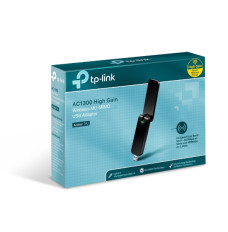 TP-LINK USB 3.0 Adapter Archer T4U  2.4GHz/5GHz, 802.11ac, AC1300, External antenna