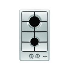 Simfer Hob H3.200.VGRIM Gas, Number of burners/cooking zones 2, Rotary knobs, Stainless steel