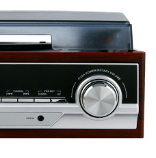 Camry Turntable CR 1168 Bluetooth, USB port, AUX in, Brown