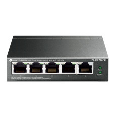 TP-LINK Switch TL-SG105PE Unmanaged, Desktop, 10/100/1000 Mbit/s, Ethernet LAN (RJ-45) ports 5, PoE+ ports quantity 4, Power supply type External