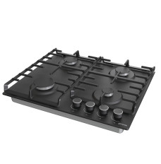 Gorenje Hob G642AB Gas, Number of burners/cooking zones 4, Rotary knobs, Black