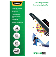 Fellowes Laminating Pouch 100 µ, 216x303 mm - A4, 100 pcs