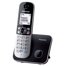 Panasonic Cordless phone KX-TG6811FXM	  Metallic Grey, Caller ID, 1.8 inch LCD; 120 Channels; One Touch Eco Mode; Power Back-Up Operation