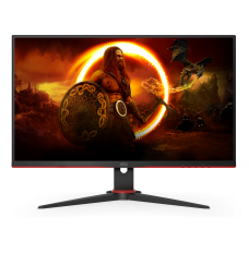 AOC Gaming Monitor 24G2SAE/BK 24 ", VA, FHD, 1920 x 1080, 16:9, 4 ms, 350 cd/m², Black/Red, HDMI ports quantity 2, 165 Hz