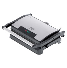 Adler Electric Grill  AD 3052 Table, 1200 W, Stainless steel, Non-stick grill plates