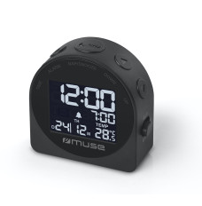 Muse Portable Travelling Alarm Clock  M-09C Black