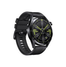 Huawei GT 3 (46 mm) Jupiter-B29S 1.43”, Smart watch, GPS (satellite), AMOLED, Touchscreen, Heart rate monitor, Waterproof, Bluetooth, Black Stainless Steel