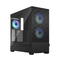 Fractal Design op Air RGB Black TG Clear Tint, ATX, mATX, Mini ITX, Power supply included No