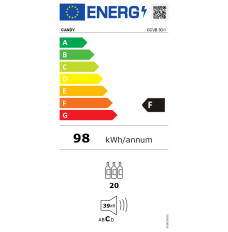 Candy Wine Cooler CCVB 30/1	 Energy efficiency class F, Free standing, Bottles capacity 20, Black