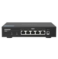 QNAP | 5 port 2.5Gbps Auto Negotiation (2.5G/1G/100M) | QSW-1105-5T | Unmanaged | Desktop | 1 Gbps (RJ-45) ports quantity 5 | SFP ports quantity | PoE ports quantity | PoE+ ports quantity | Power supply type | month(s)