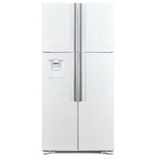 Hitachi Refrigerator R-W661PRU1 (GPW) Energy efficiency class F Free standing Side by side Height 183.5 cm Fridge net capacity 396 L Freezer net capacity 144 L Display 40 dB Glass White
