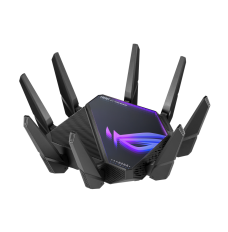 Asus Wifi 6 802.11ax Quad-band Gigabit Gaming Router ROG GT-AXE16000 Rapture  802.11ax, 1148+4804+4804+48004 Mbit/s, 10/100/1000 Mbit/s, Ethernet LAN (RJ-45) ports 4, MU-MiMO Yes, No mobile broadband, Antenna type External/Internal, 1xUSB 3.2, 1x USB 2.0