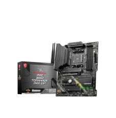 MSI MAG B550 TOMAHAWK MAX WIFI Processor family AMD, Processor socket AM4, DDR4 DIMM, Memory slots 4, Supported hard disk drive interfaces 	SATA, M.2, Number of SATA connectors 6, Chipset AMD B550, ATX